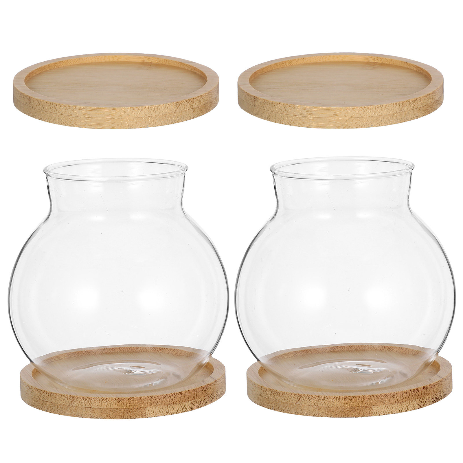 Propagation Station Vase - 2Set Hydroponic Vase Glass Propagation Station
