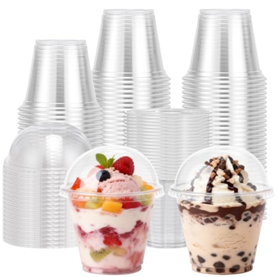 200 Pack 9 oz Clear Plastic Cu - Plastic Dome Clear incelemesi ve fiyatı