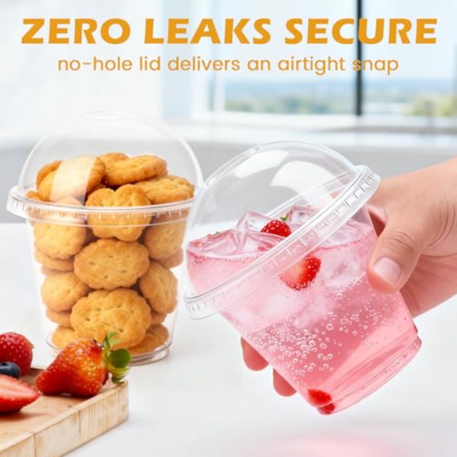 200 Pack 9 oz Clear Plastic Cu - Plastic Dome Clear incelemesi ve fiyatı