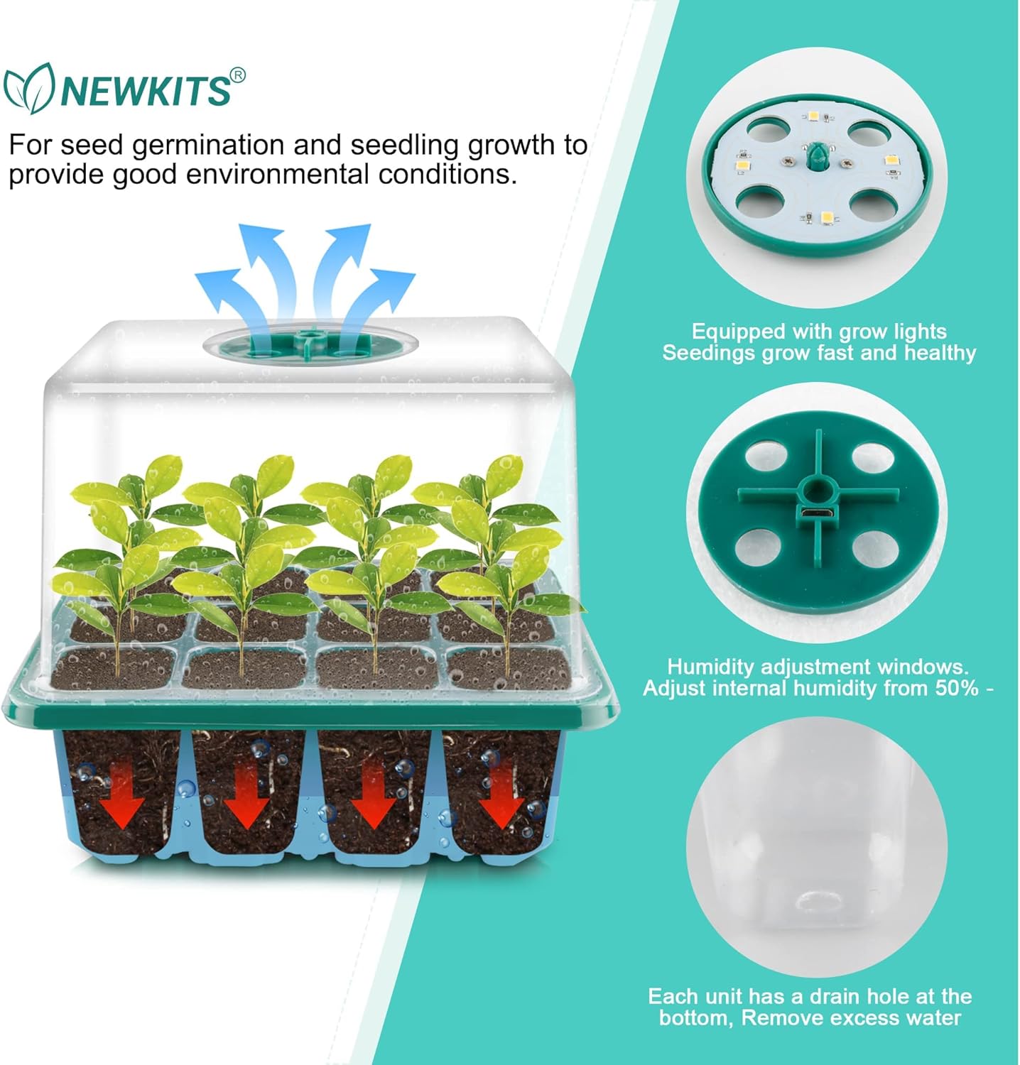 Seed Starter Tray with Grow Li - Humidity Dome Kit incelemesi ve fiyatı
