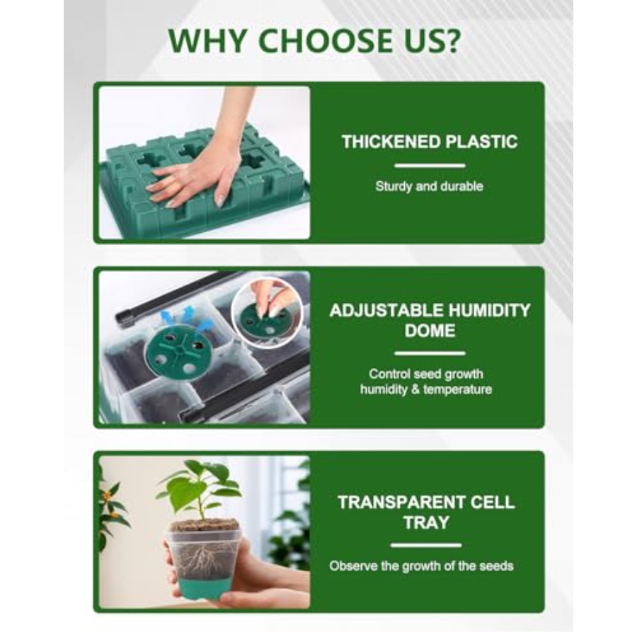 Seed Starter Kit with Grow Lig - Humidity Dome Kit incelemesi ve fiyatı