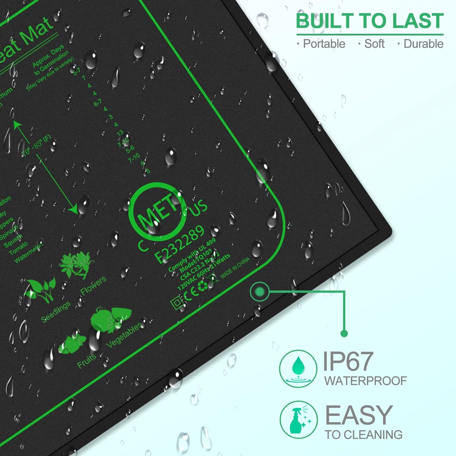 Seedling Heat Mat With Digital - Rooting Gel Clone incelemesi ve fiyatı