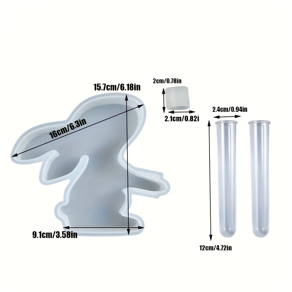 4pcs/set Easter Bunny Silicone - Propagation Station Vase incelemesi ve fiyatı