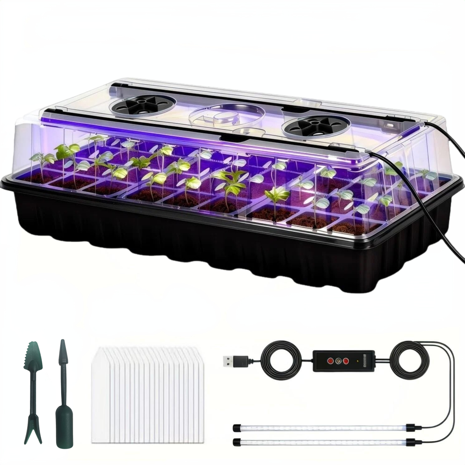 36-Cell Seed Starter Tray w/ G - Humidity Dome Kit incelemesi ve fiyatı
