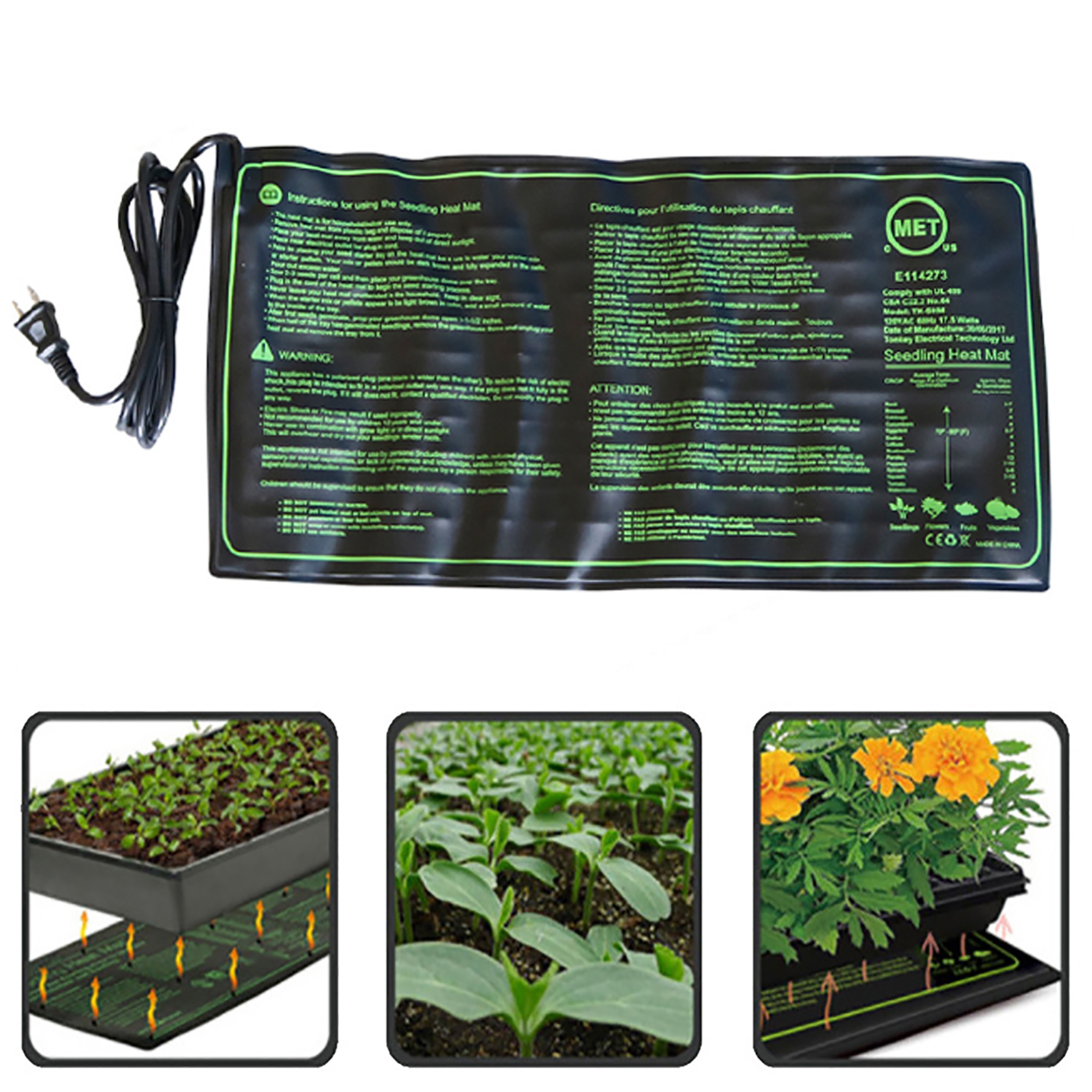 110/120/220/230V Seedling Heat - Heat Mat Seedling incelemesi ve fiyatı