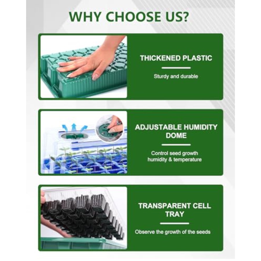 Seed Starter Kit with Grow Lig - Humidity Dome Kit incelemesi ve fiyatı