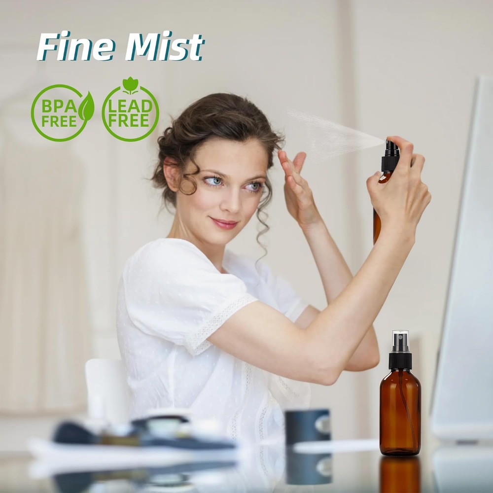 4 oz Amber Glass Spray Bottles - Misting Bottle Fine incelemesi ve fiyatı
