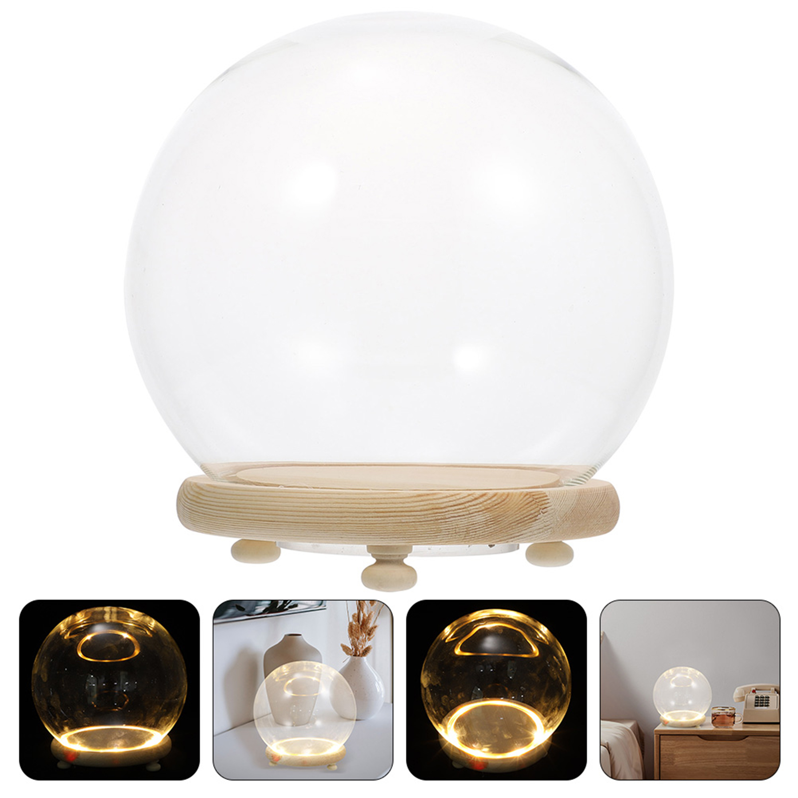 Eternal Flower Glass Cover Cle - Plastic Dome Clear incelemesi ve fiyatı