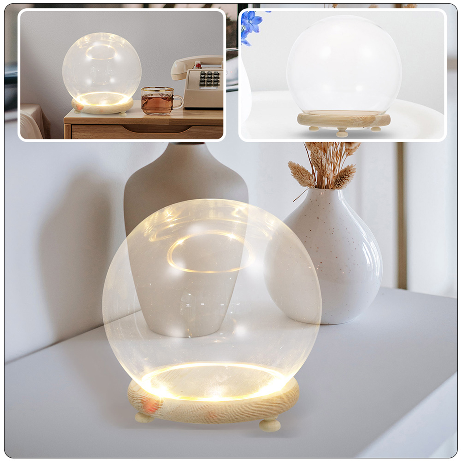 Eternal Flower Glass Cover Cle - Plastic Dome Clear incelemesi ve fiyatı