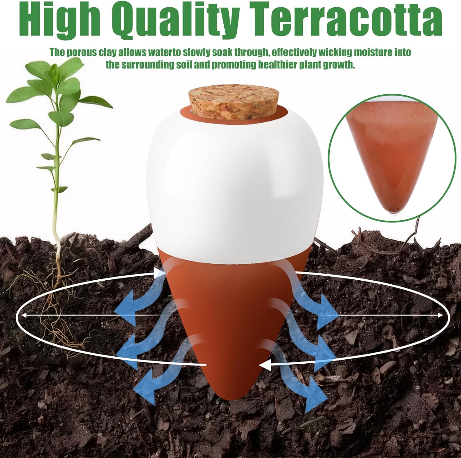 Terracotta Watering Spikes,Sel - Self Watering Insert incelemesi ve fiyatı