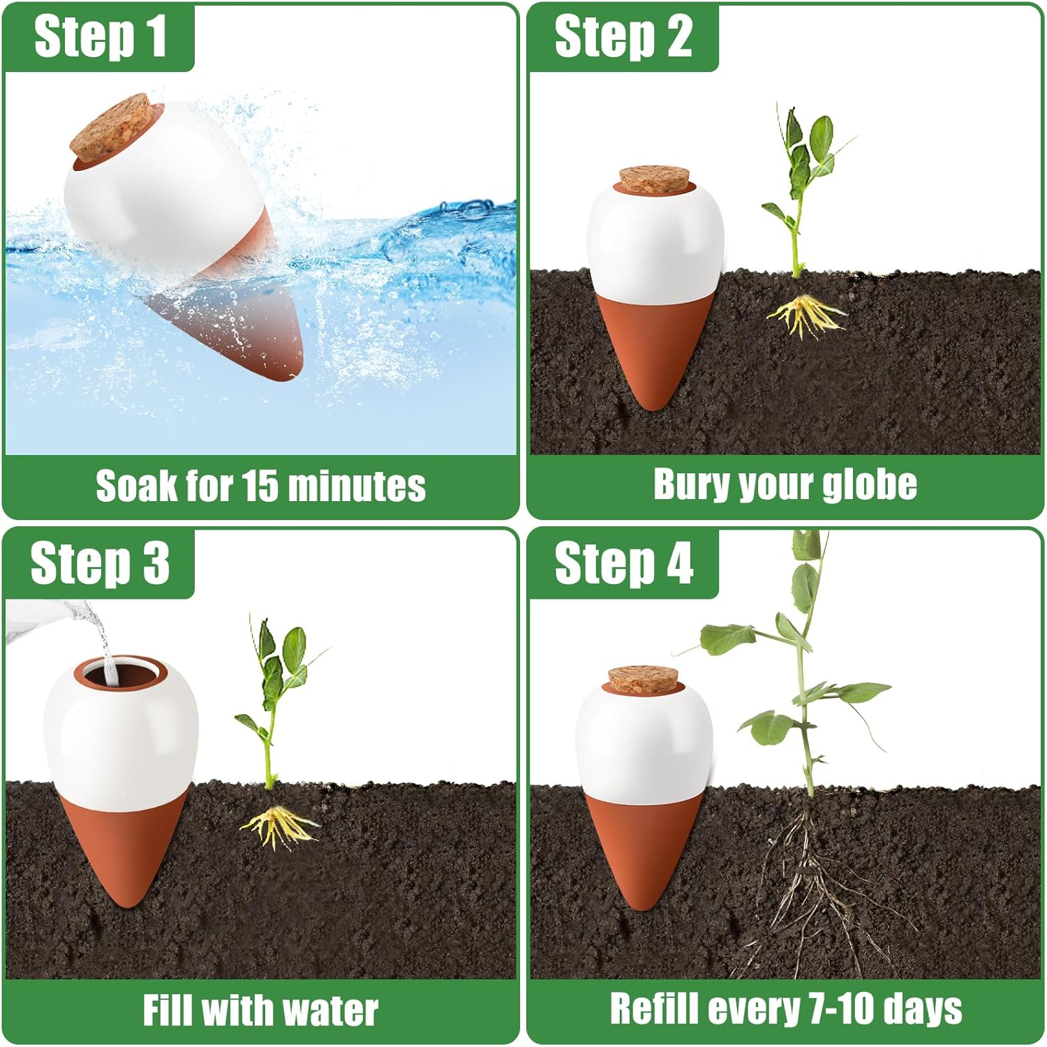 Terracotta Watering Spikes,Sel - Self Watering Insert incelemesi ve fiyatı