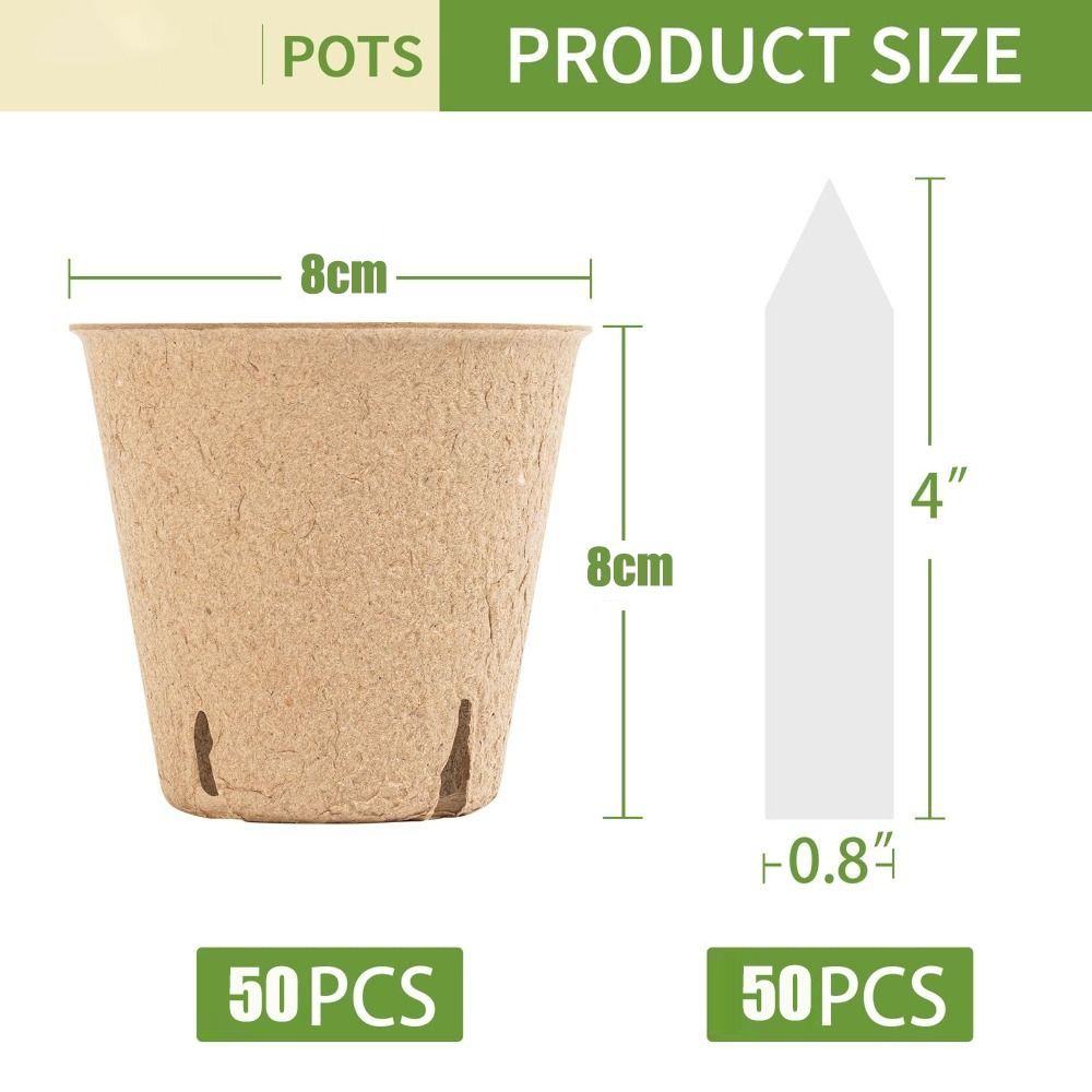 50PCS Biodegradable Plant Star - Peat Pellet Tray incelemesi ve fiyatı
