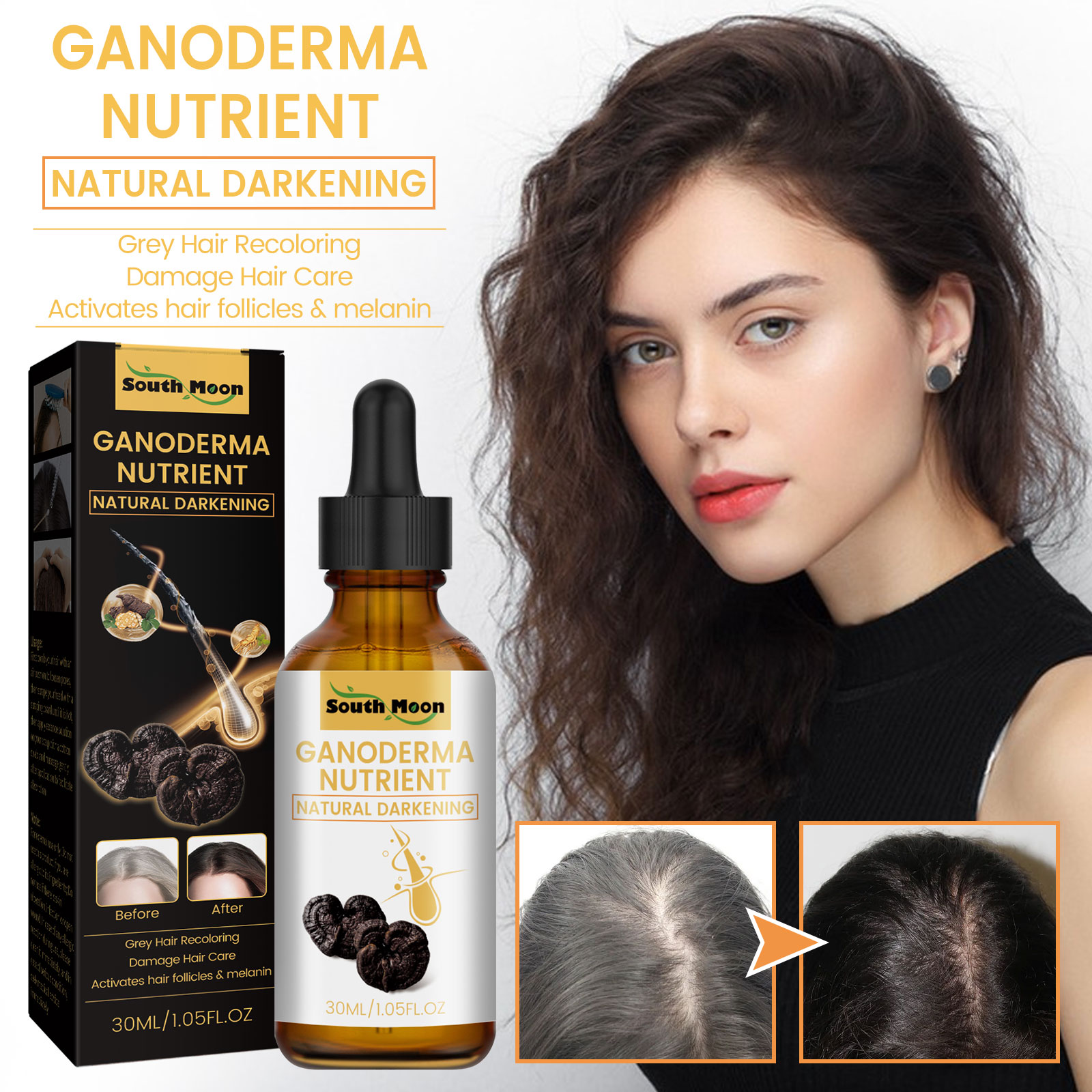 Black Ganoderma Lucidum Hair L - Root Stimulator Liquid incelemesi ve fiyatı