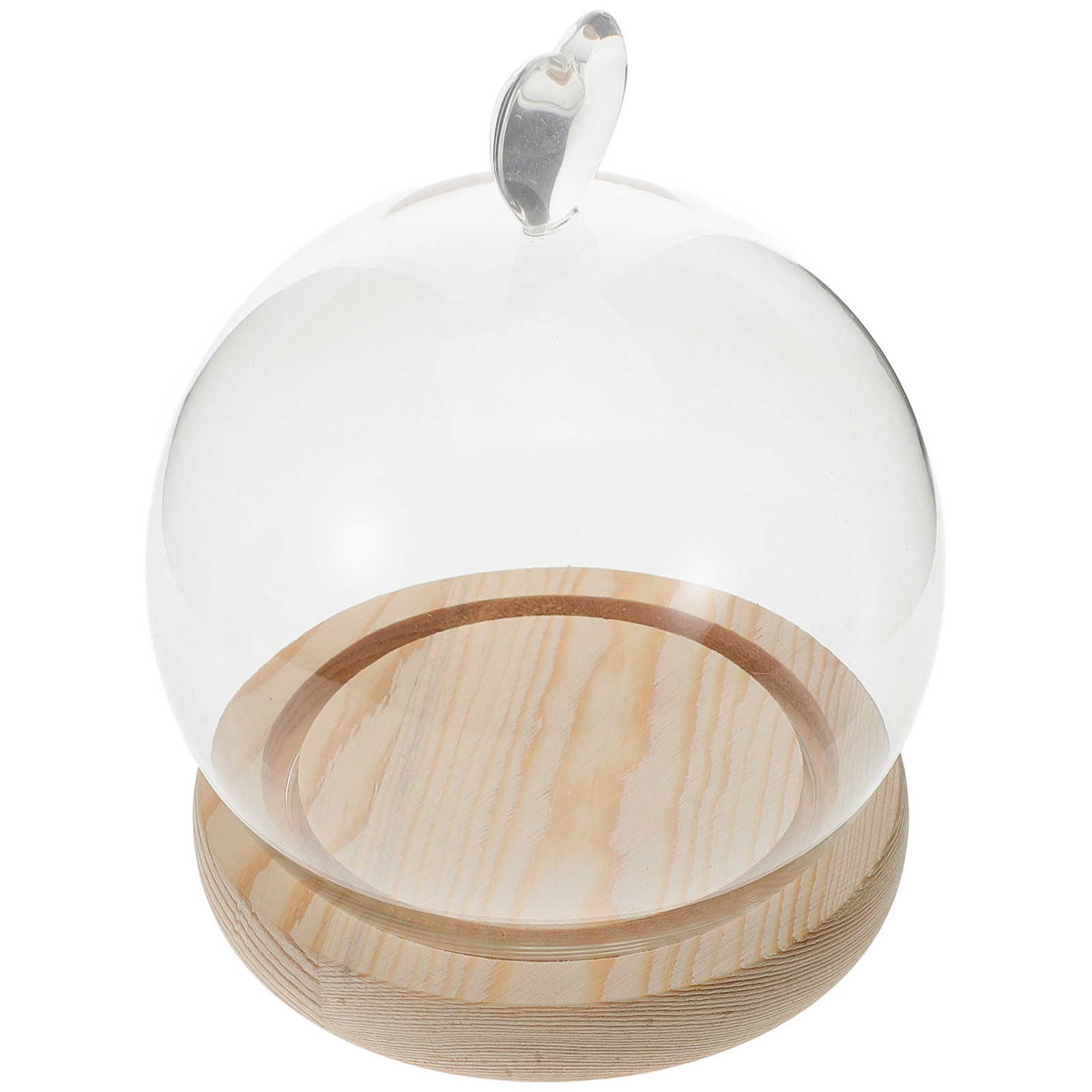 1Set Glass Dome Cloche Heart S - Plastic Dome Clear incelemesi ve fiyatı