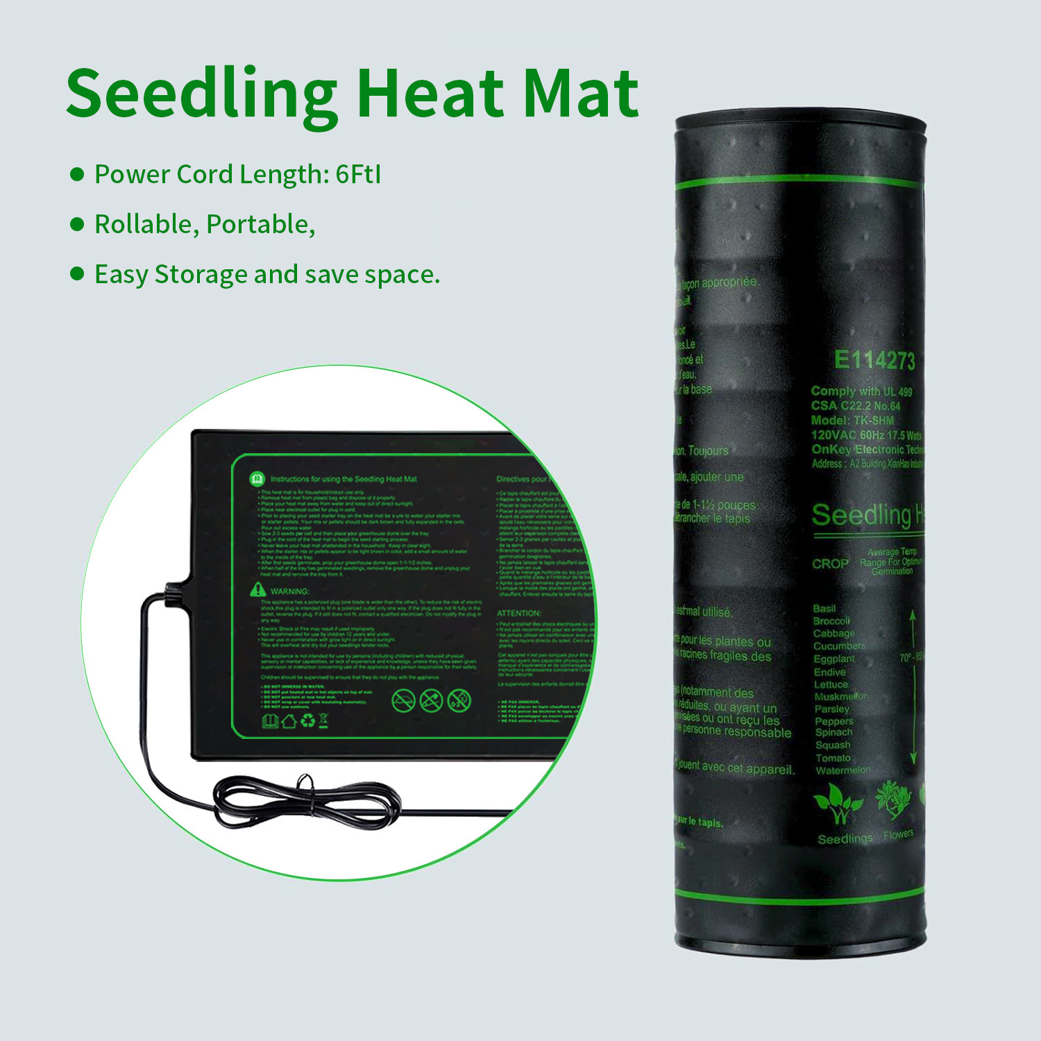 Two-pack 20x10Inch Seedling He - Heat Mat Seedling incelemesi ve fiyatı