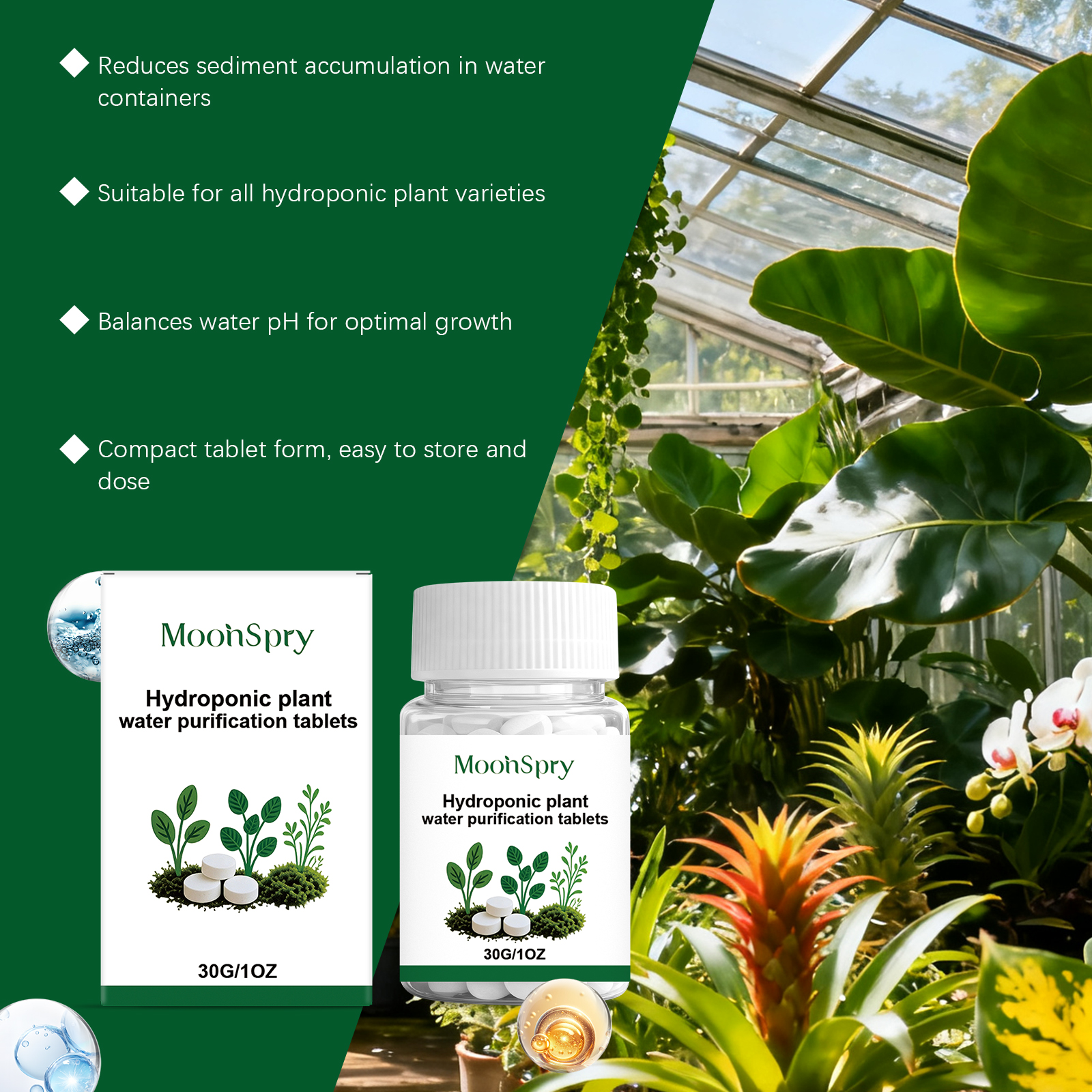 Moonspry Hydroponic Water Puri - Rooting Hormone Powder incelemesi ve fiyatı