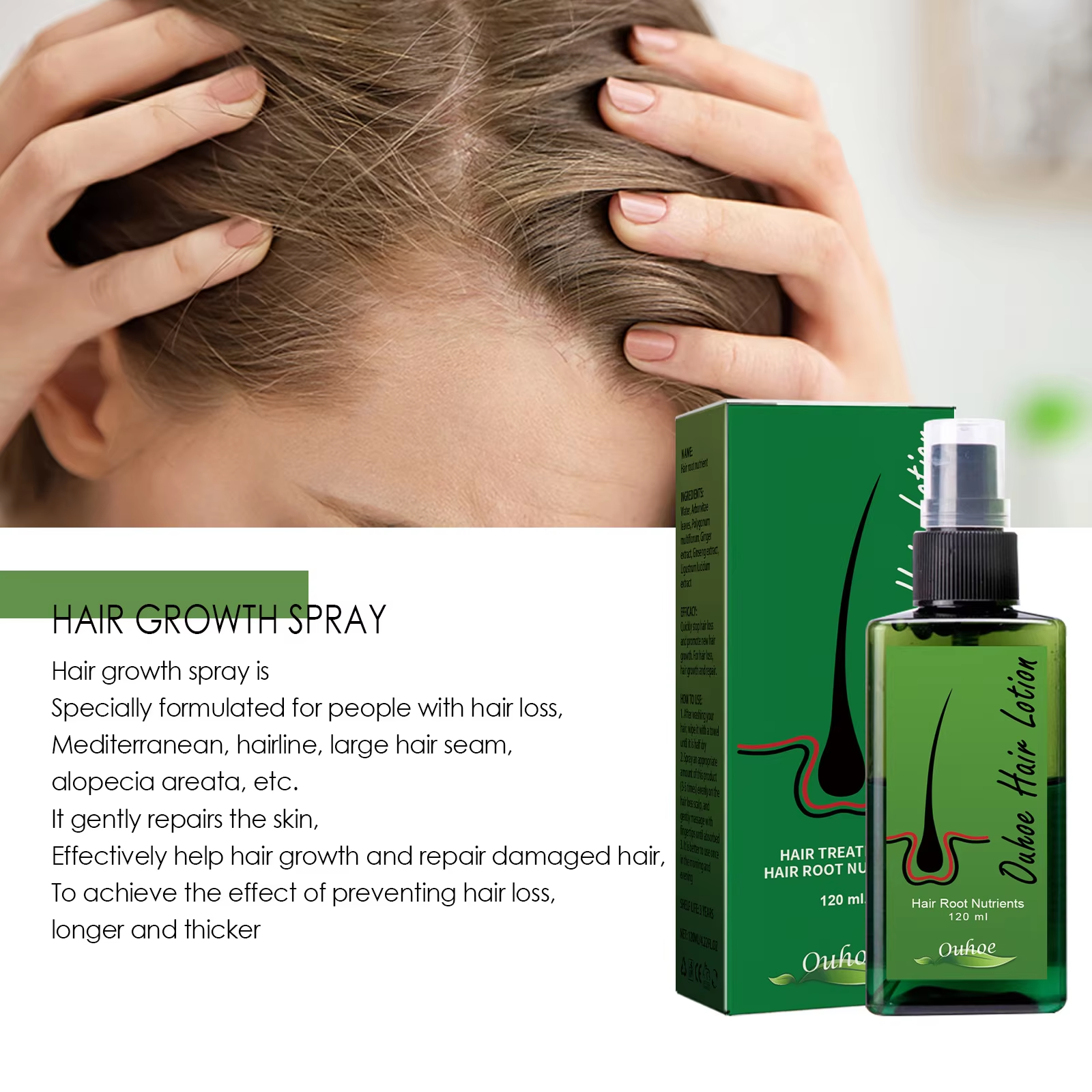 Hair Growth Spray Anti Hair Lo - Root Stimulator Liquid incelemesi ve fiyatı