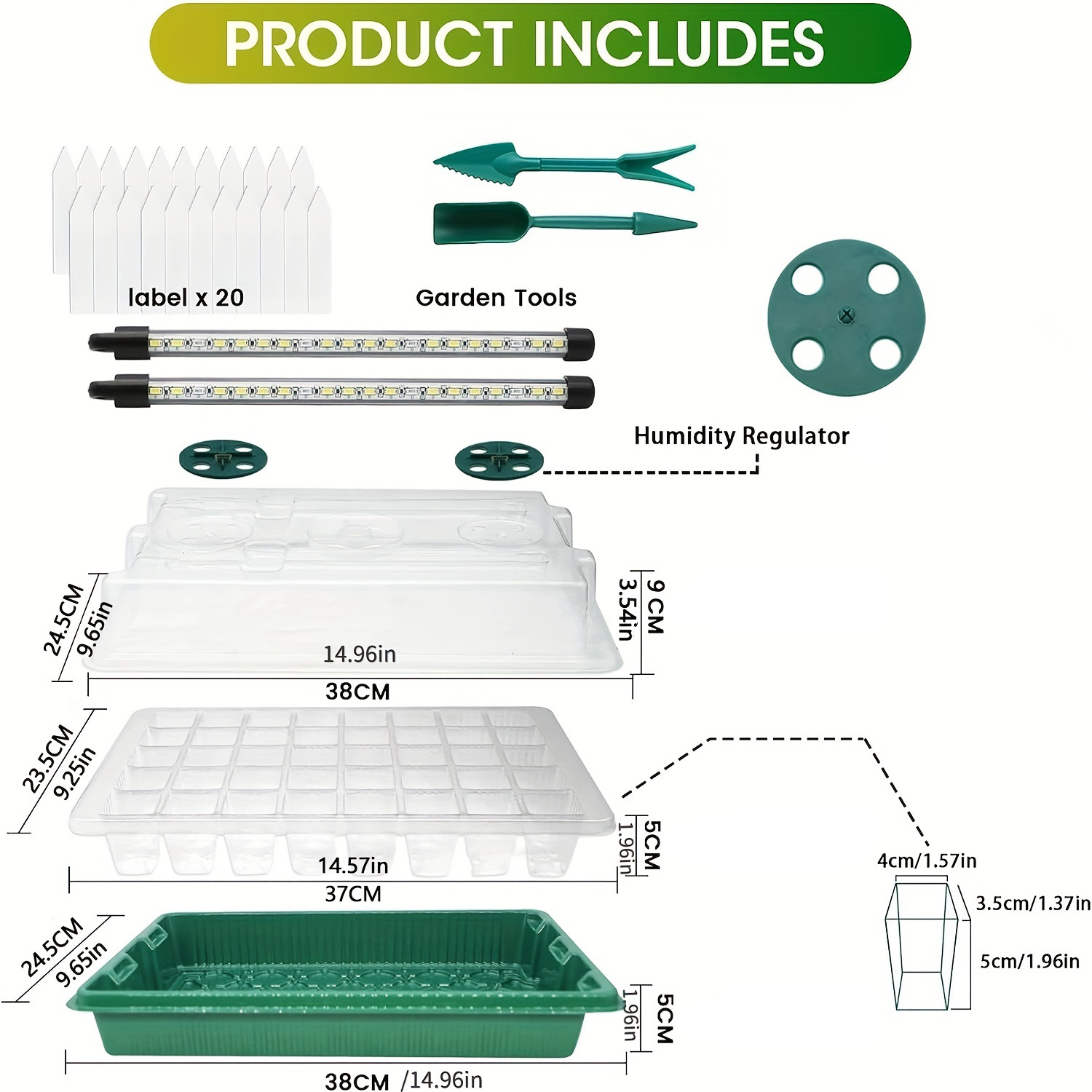 4-Pack Seed Starter Tray Kit 1 - Humidity Dome Kit incelemesi ve fiyatı