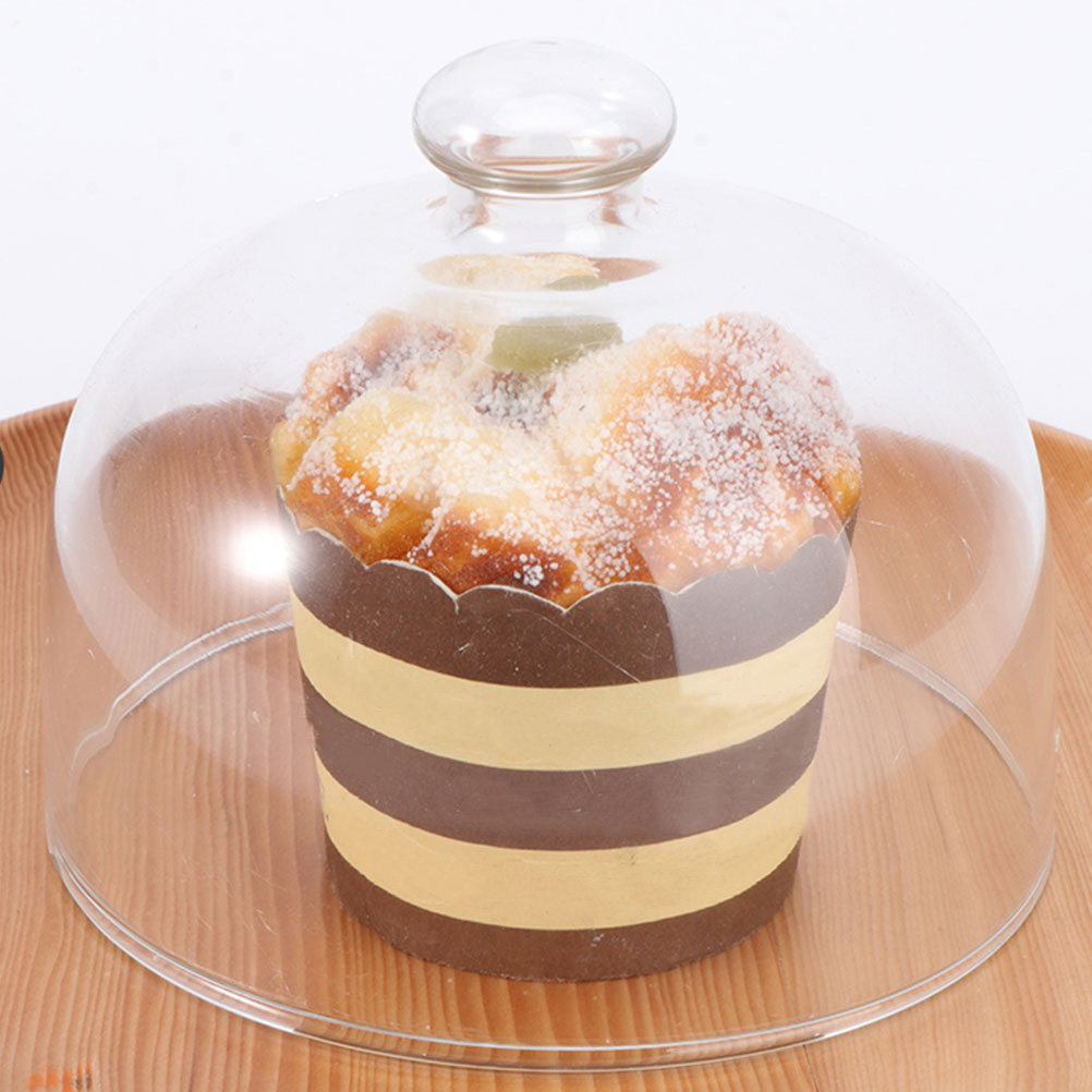 2Pcs Transparent Glass Cake Do - Plastic Dome Clear incelemesi ve fiyatı