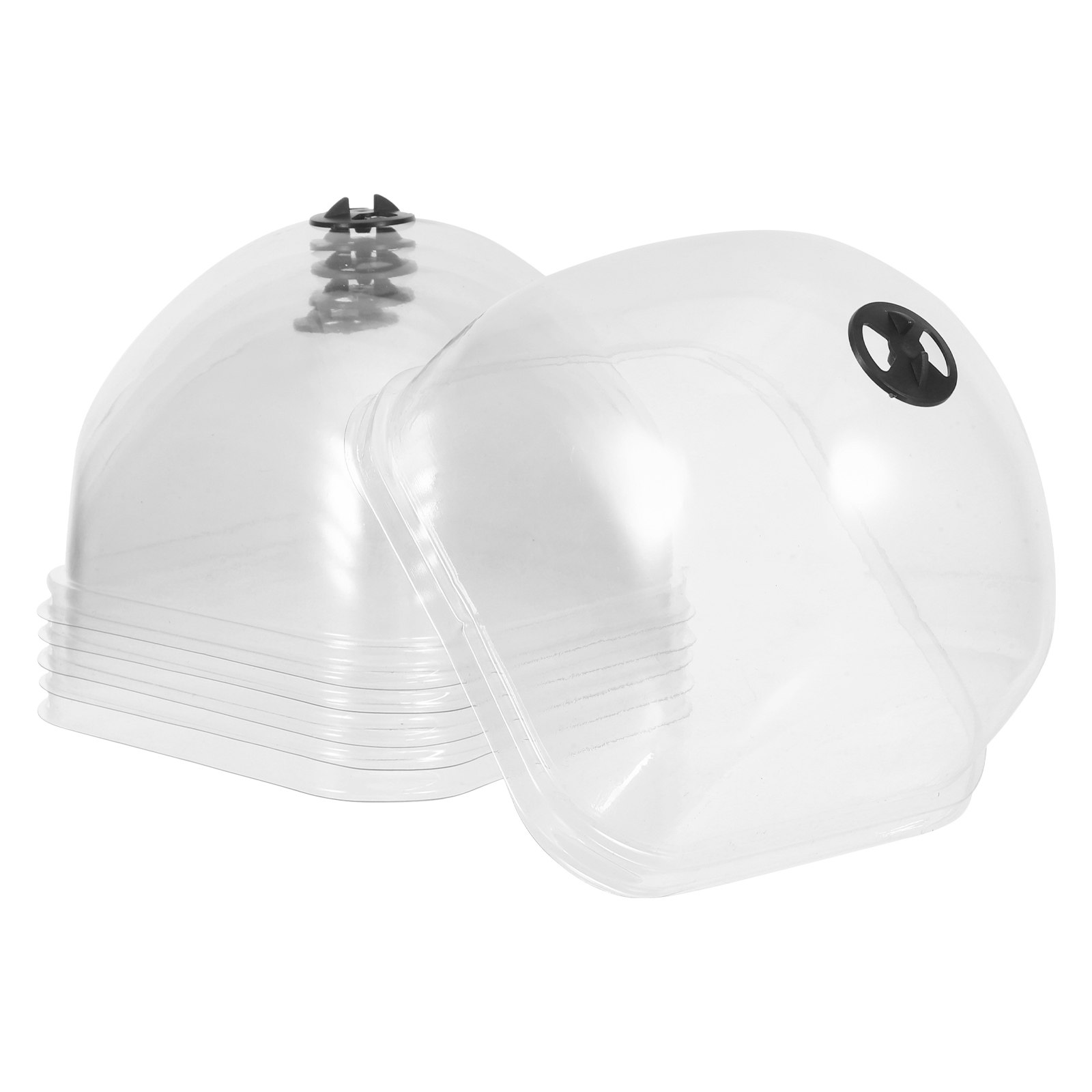 6Pcs Plant Cover Humidity Dome - Plastic Dome Clear incelemesi ve fiyatı