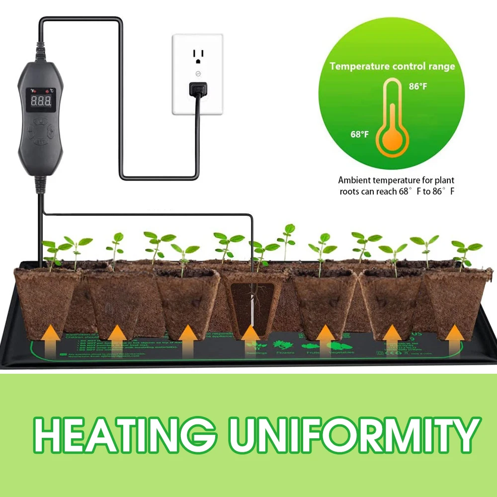 50W EU-US/UK/AU Adjustable The - Heat Mat Seedling incelemesi ve fiyatı