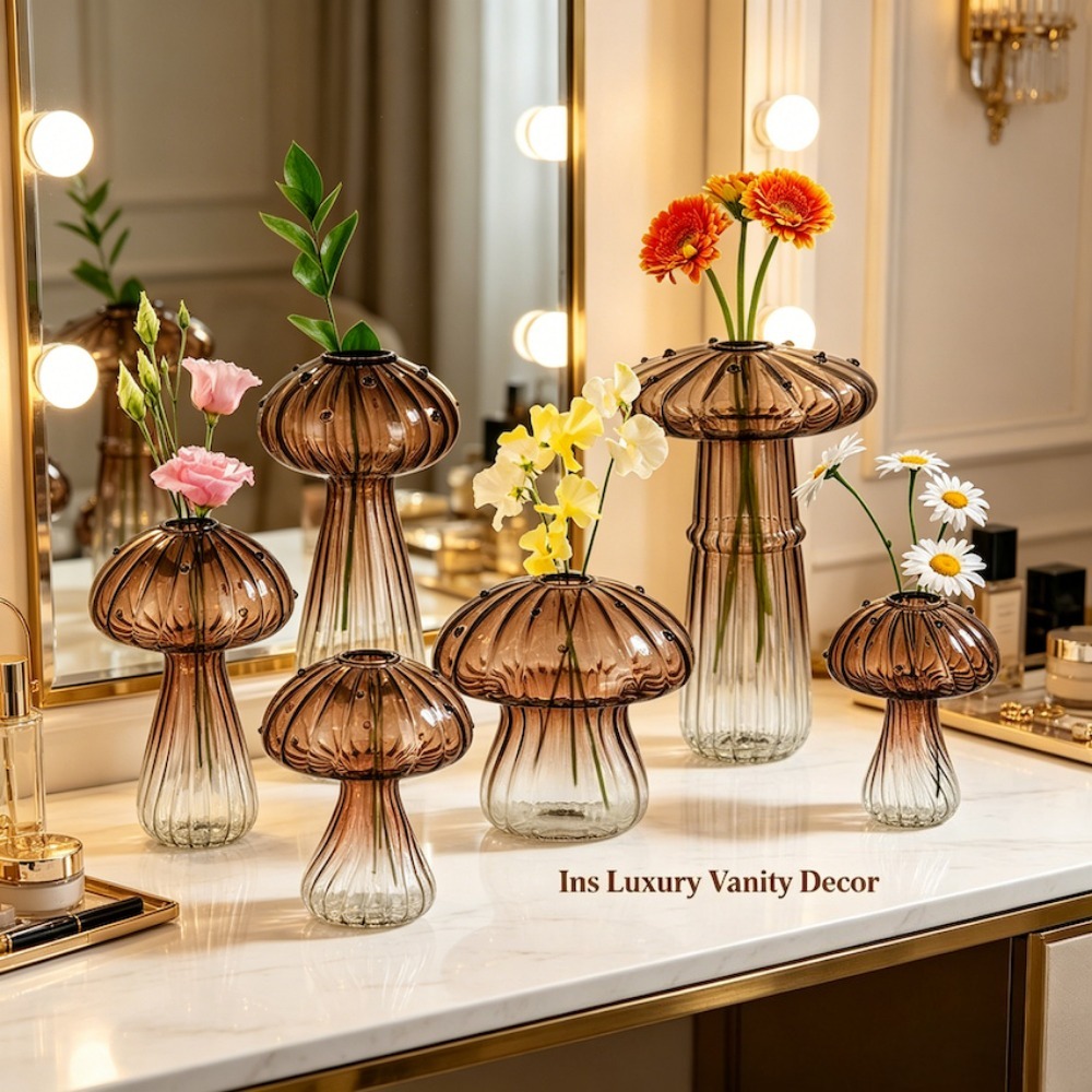 Mushroom‑Design Fluted Glass P - Propagation Station Vase incelemesi ve fiyatı