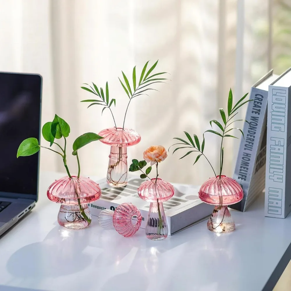 Mushroom‑Design Fluted Glass P - Propagation Station Vase incelemesi ve fiyatı
