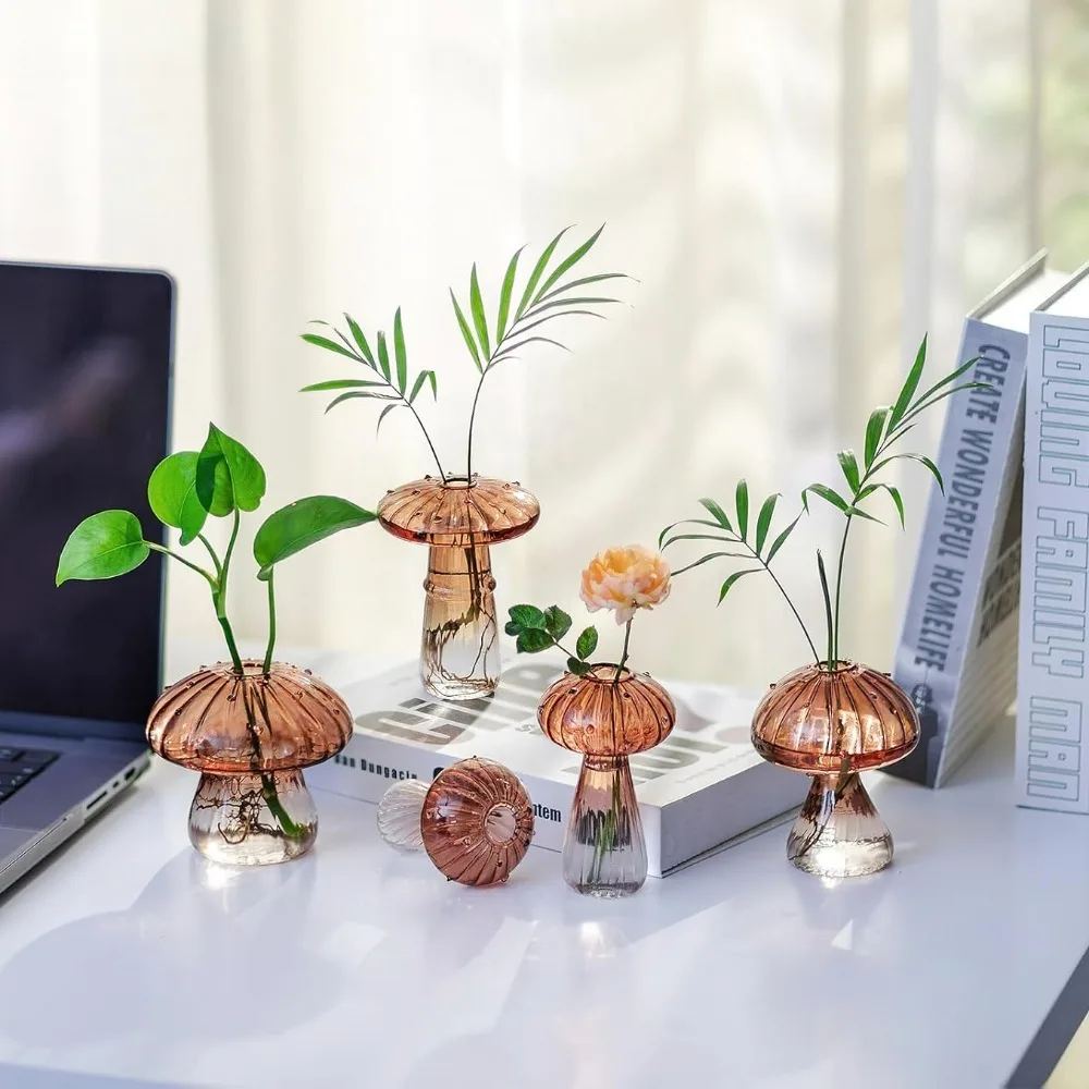 Mushroom‑Design Fluted Glass P - Propagation Station Vase incelemesi ve fiyatı
