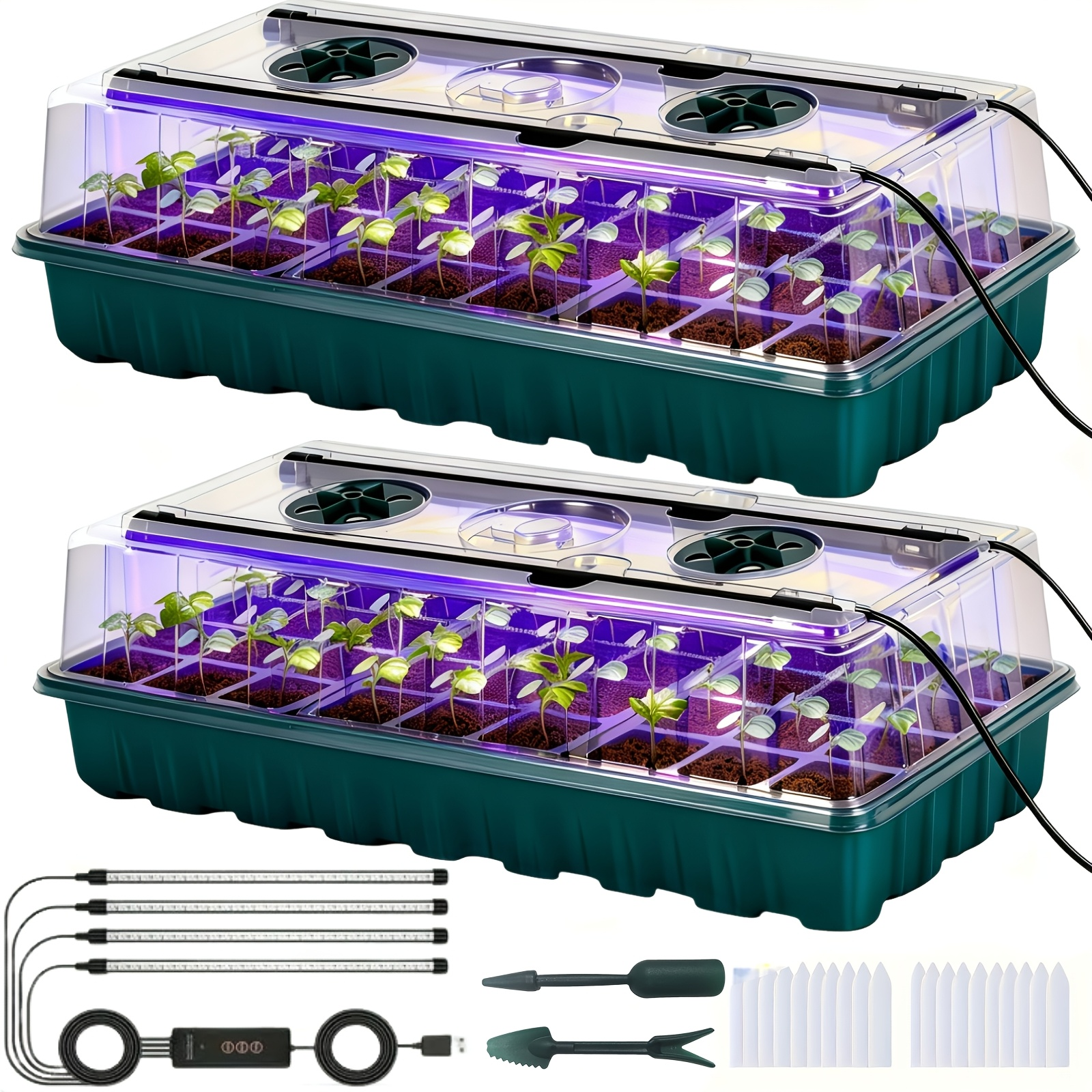 2PCS 72-Cell Seed Growing Kit  - Humidity Dome Kit incelemesi ve fiyatı
