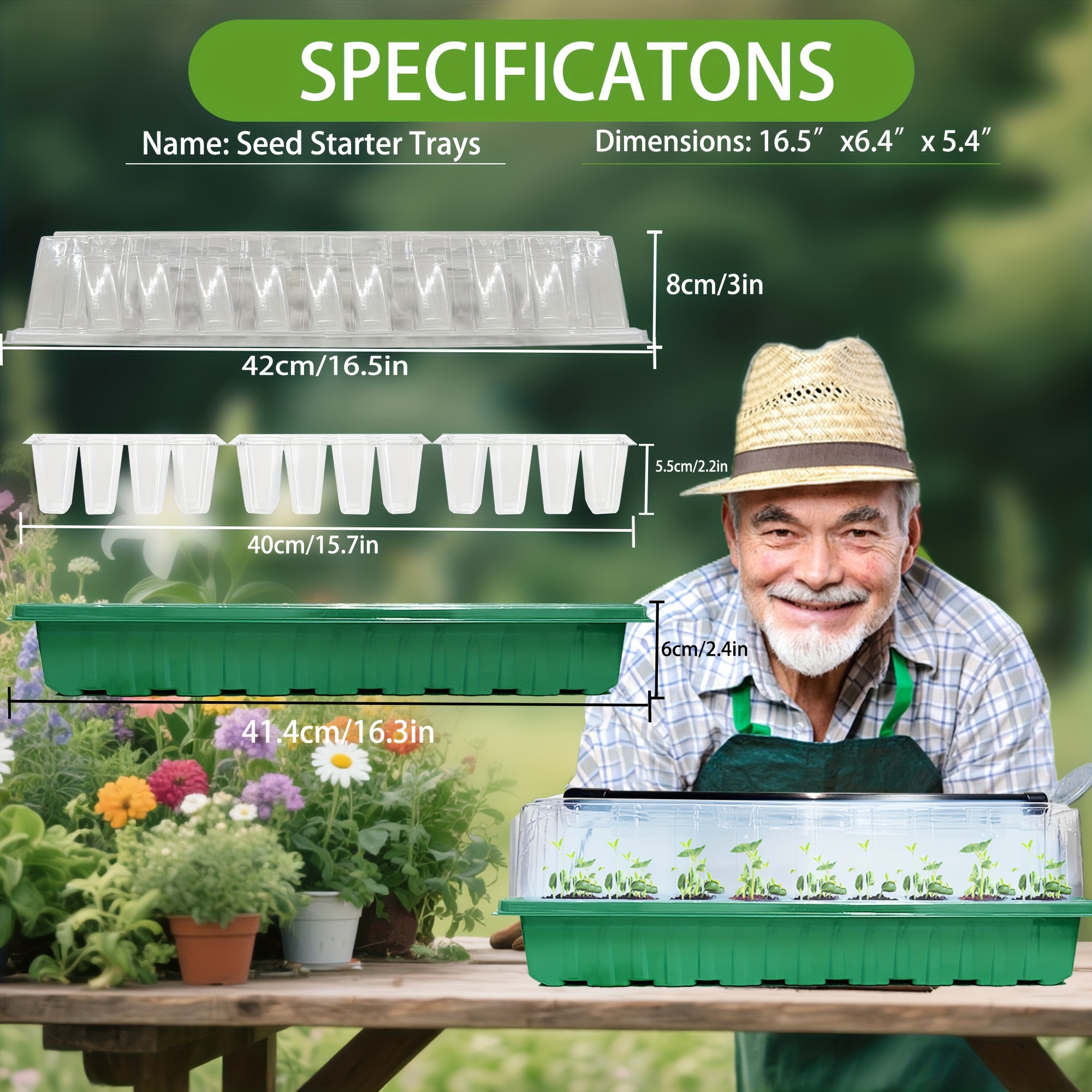 2PCS 72-Cell Seed Growing Kit  - Humidity Dome Kit incelemesi ve fiyatı