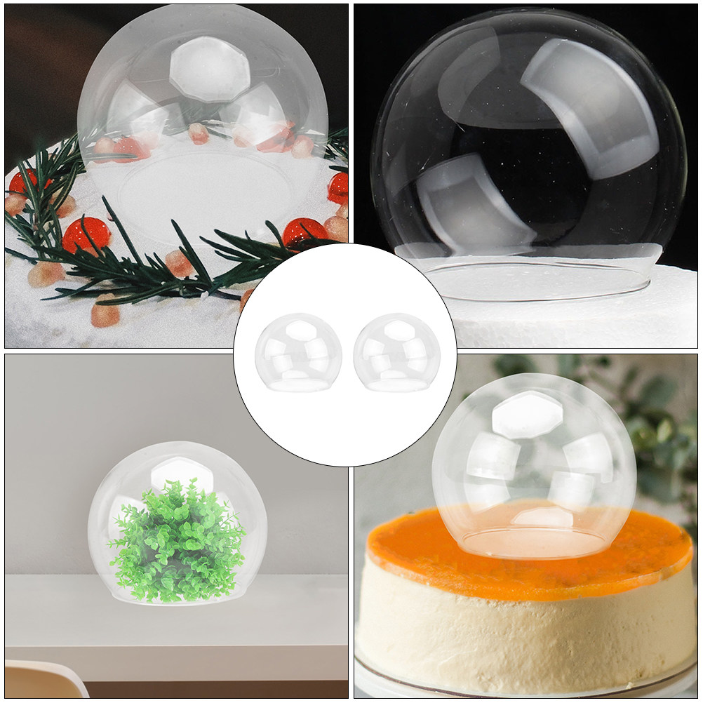2Pcs Clear Glass Dome Display  - Plastic Dome Clear incelemesi ve fiyatı